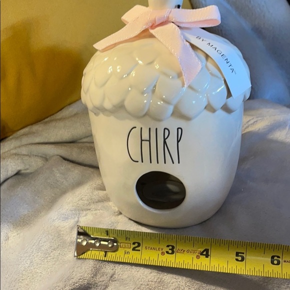Rae Dunn “Chirp” Acorn Style Bird House - Picture 5 of 5